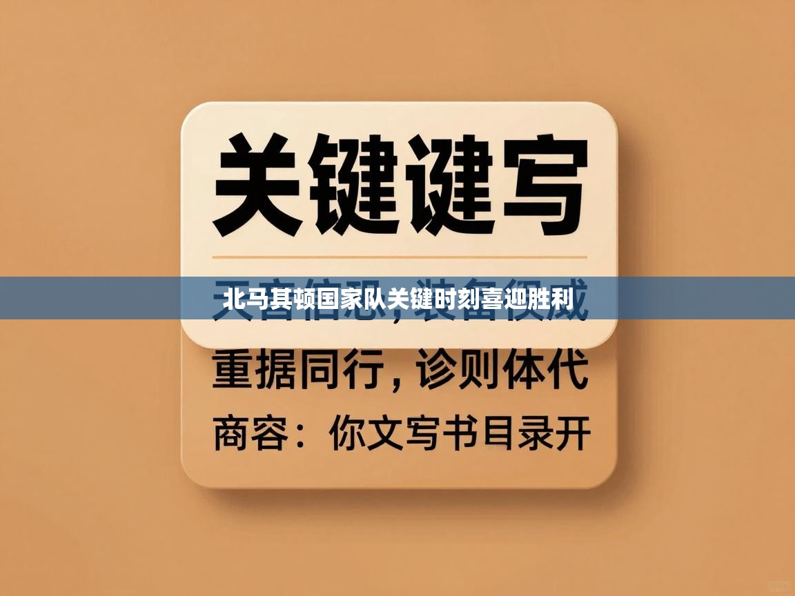 北马其顿国家队关键时刻喜迎胜利